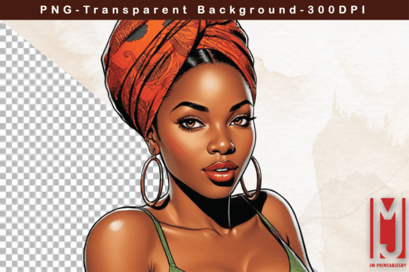 African American Black Girl Clipart for Modern Projects