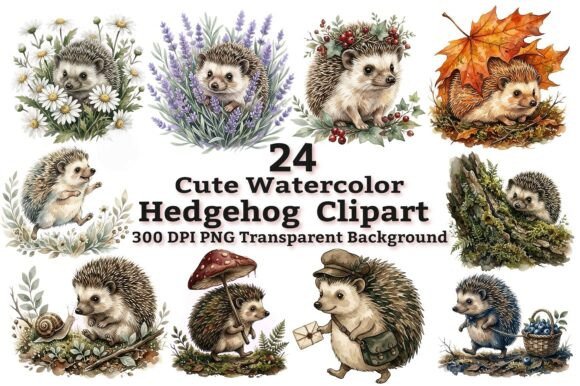 Bringing Woodland Whimsy to Life with Hedgehog Clipart