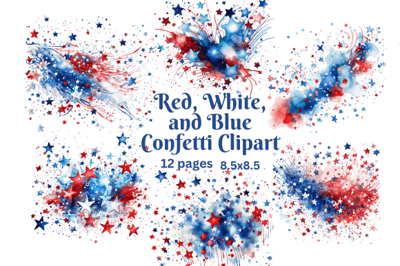 Celebrate in Style: Red, White, and Blue Confetti Clipart Guide