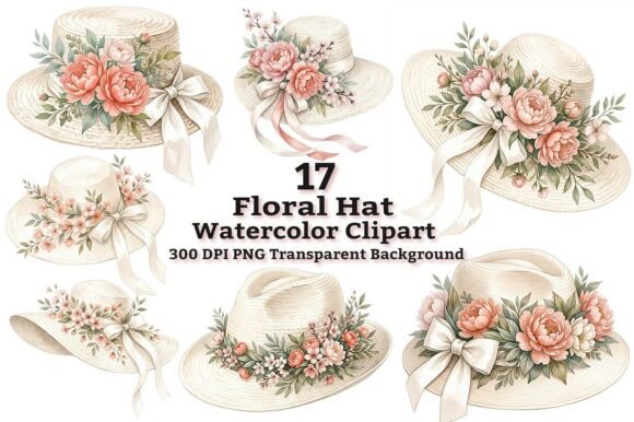 Elegant Floral Straw Hat Clipart: A Designer’s Guide to Spring Charm
