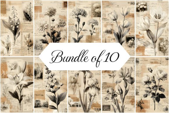 Embracing Nostalgia: The Vintage Floral Cottagecore Paper Bundle