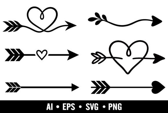 Love Arrow SVG Bundle: Crafting Romance with Precision