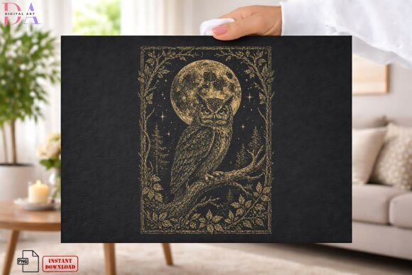 Mystic Moon Owl Forest PNG: A Designer's Guide to Celestial Charm