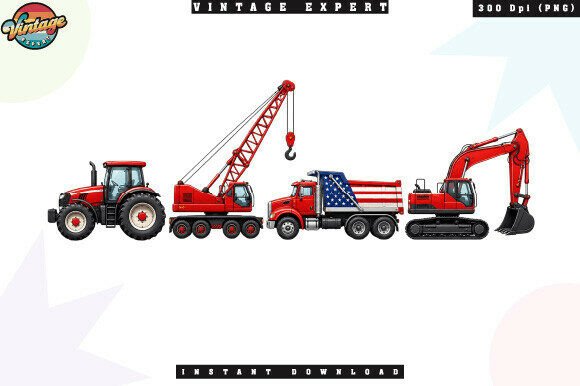 Patriotic Construction Vehicles PNG: A Designer's Guide