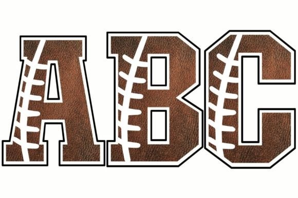 Score Big with Sports Font Football Letters PNG for Your Projects