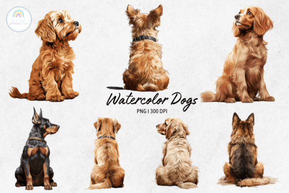 Watercolor Dogs Sublimation: A Designer's Guide to Canine Artistry