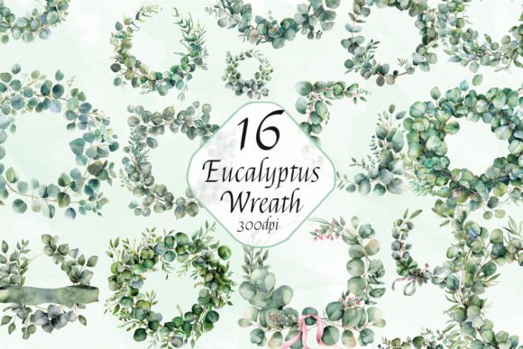 Watercolor Eucalyptus Wreath Clipart Set: A Designer's Guide to Versatile Greenery